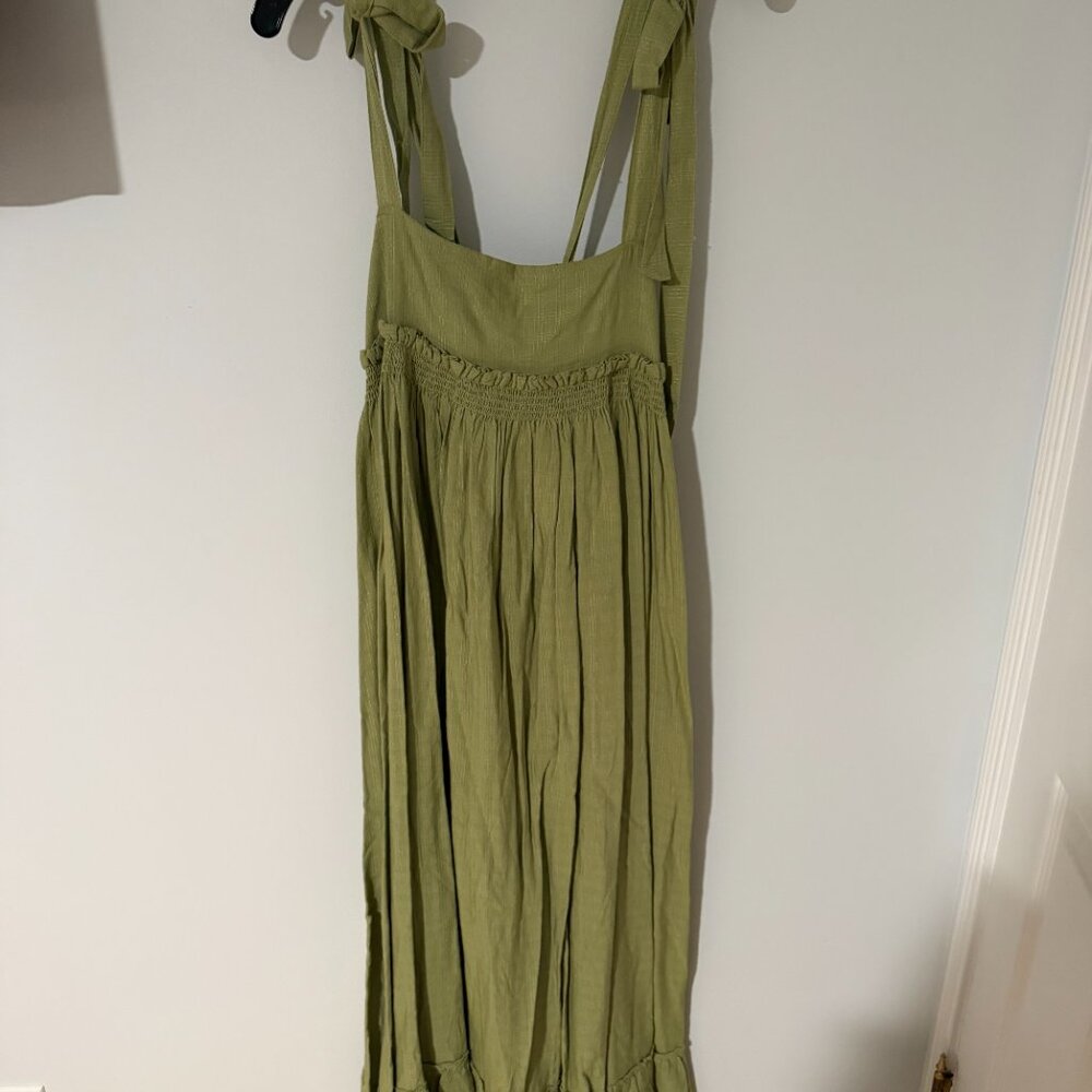 NWT Free People Gretchen Convertible Pinafore Maxi Dress in Luna Moth - Size S - Picture 5 of 7